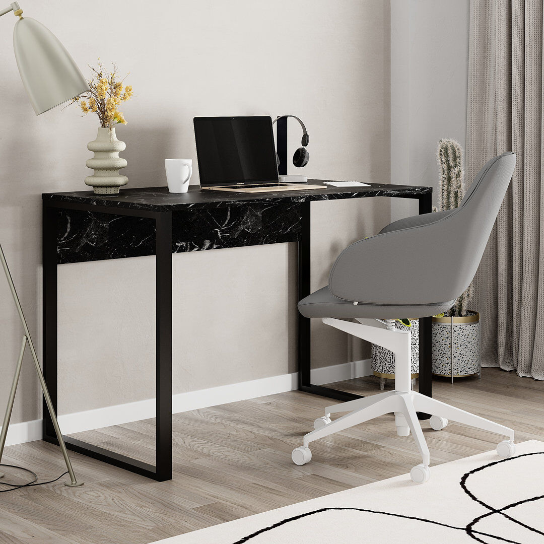 17 Stories Beveridge Writing Desk Lotus 75cm H X 110cm W X 60cm D