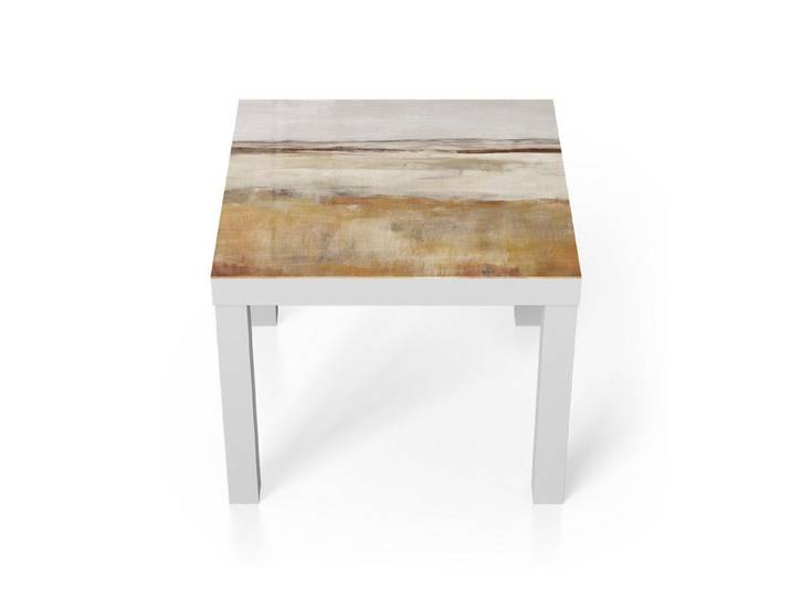 DEQORI Couchtisch 'Weite Ockerlandschaft', Glas Beistelltisch Glastisch modern