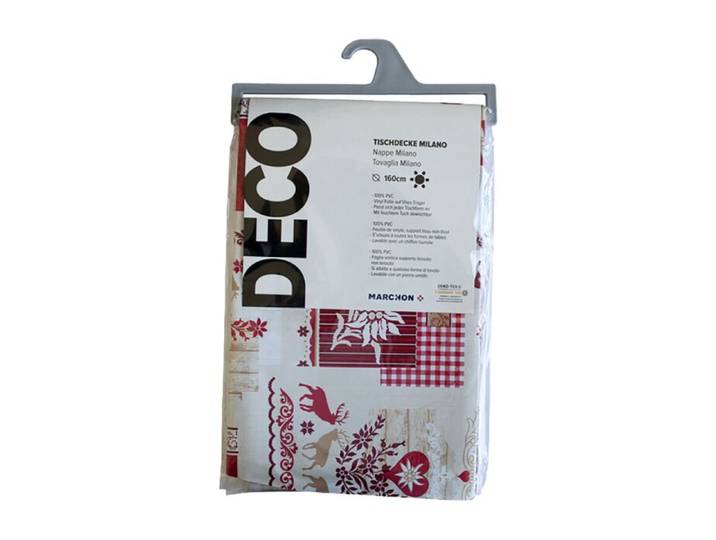 Tischdecke Milano Edelweiss rund