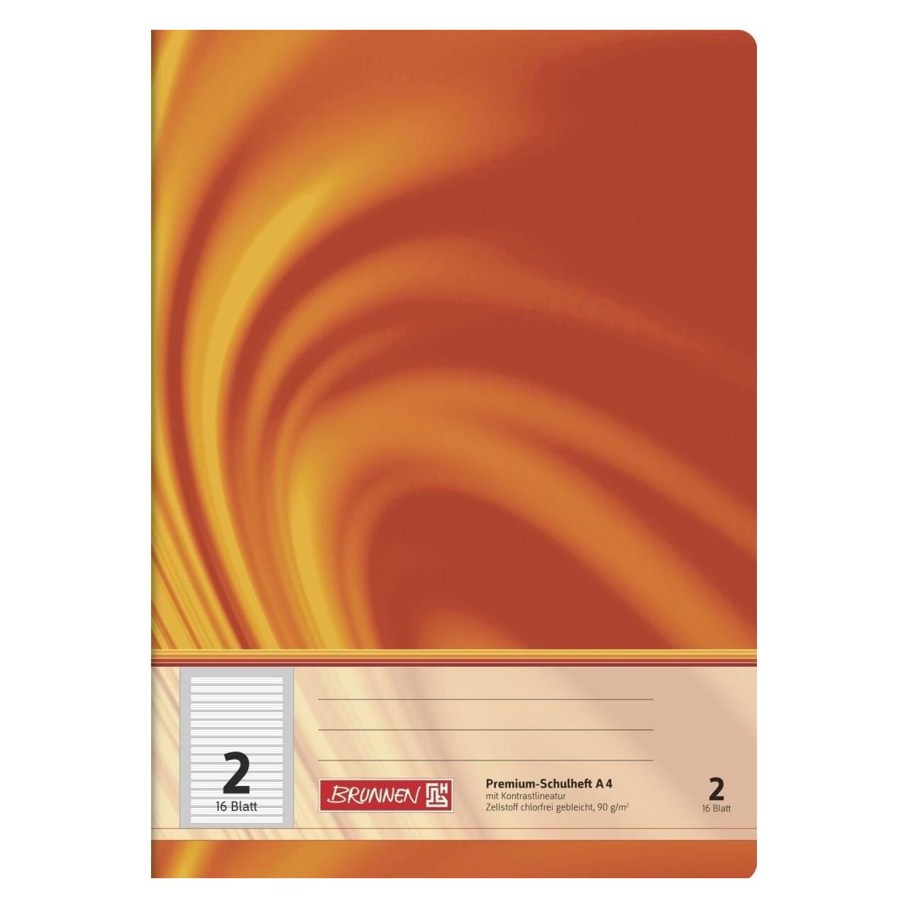 Brunnen Schulheft A4 Vivendi Lin2 16Blatt - A4 (A4, Liniert, Weicher Einband) (10-4470202)