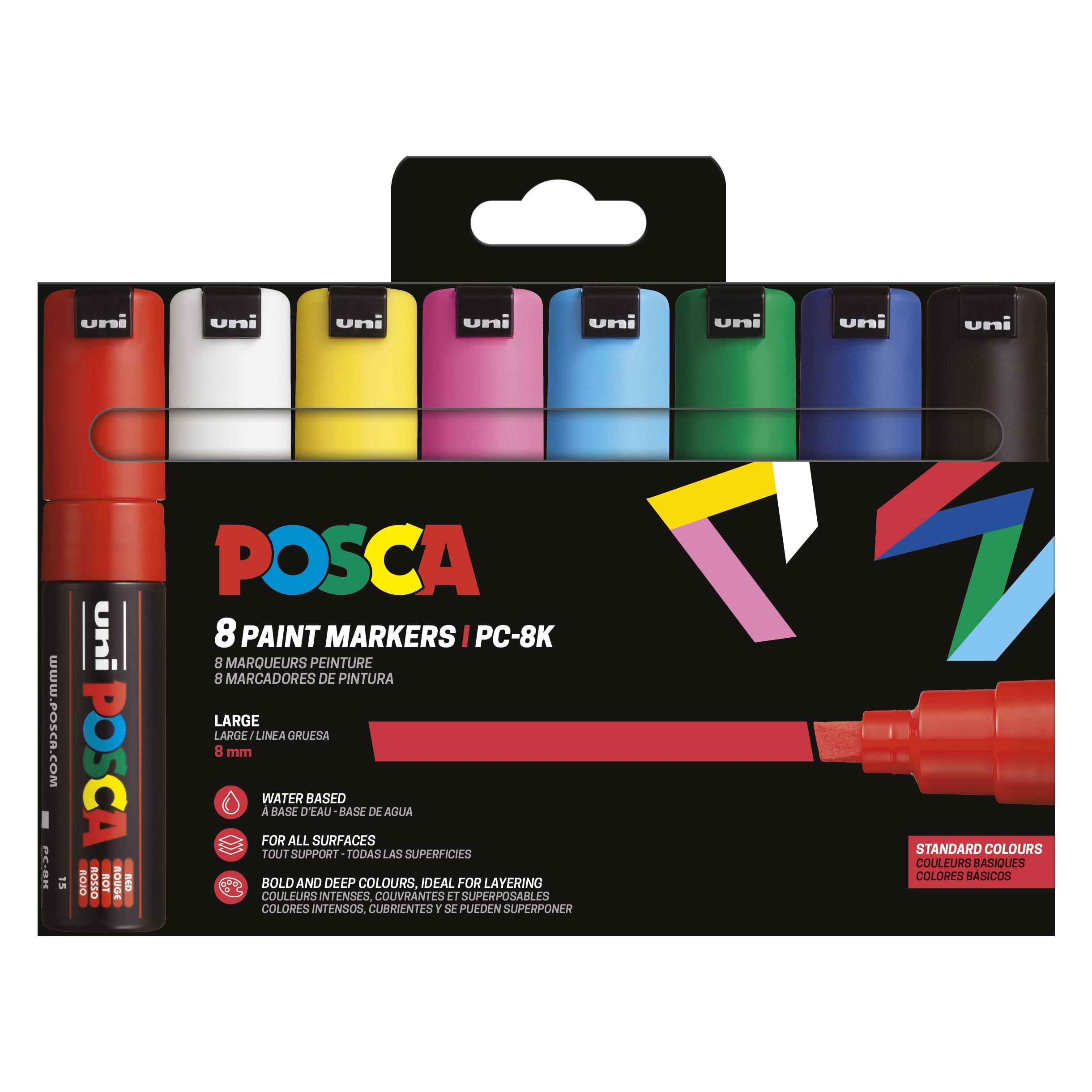 Posca Marker UNI PC-8K 8er Set Basic (8x) (182658)