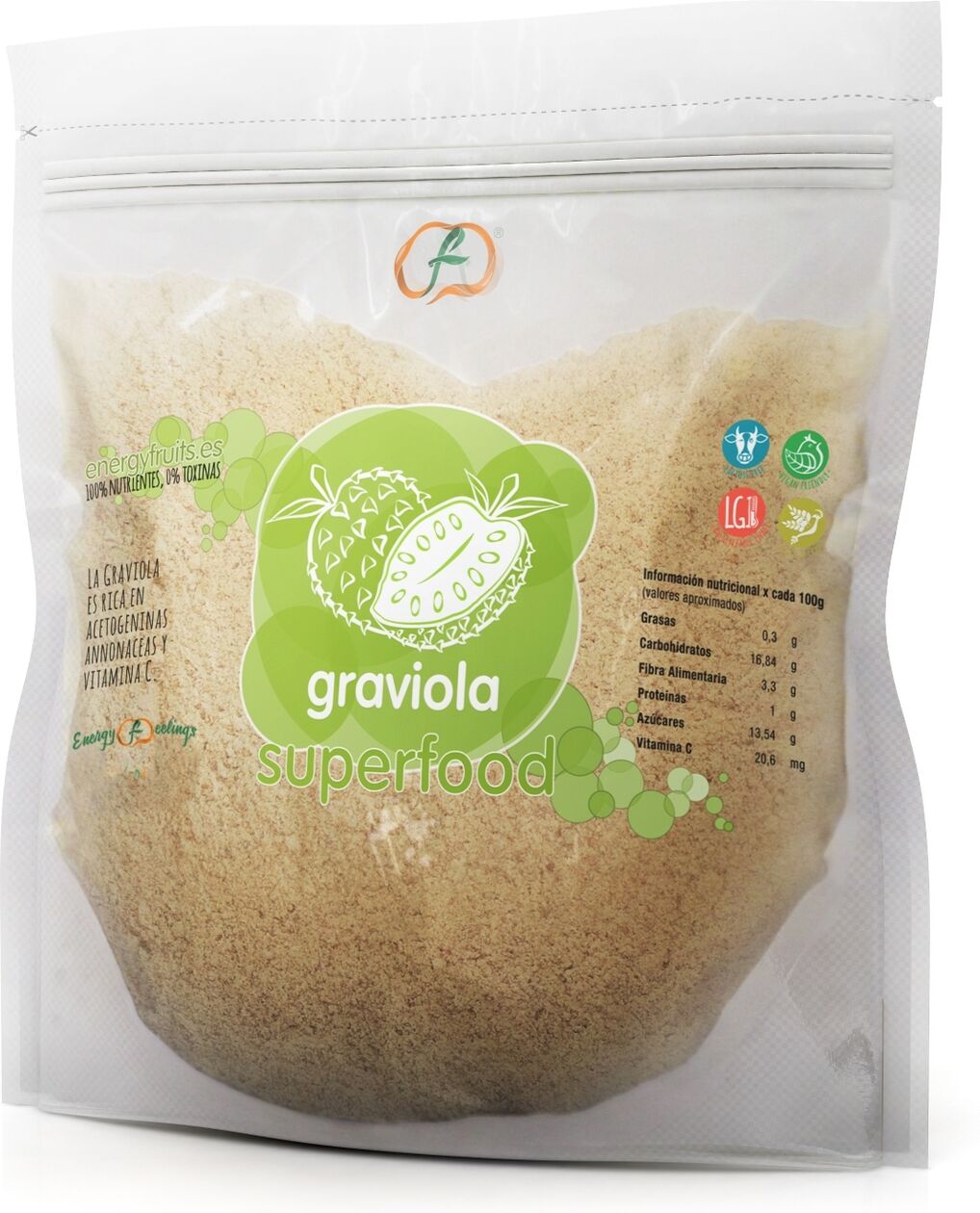 Energy Feelings Graviola Polvo Pack 1 kg