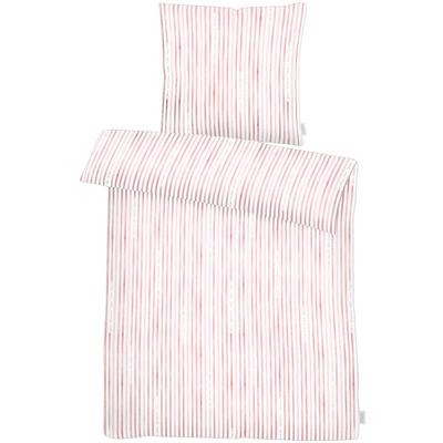 Bettwäsche APELT "Sky", rot, B/L: 135cm x 200cm, 1 Stk., 1 Stk., Mako-Satin, B/L: 80cm x 80cm, 2 Stk., Mako-Satin, Obermaterial: 100% Baumwolle, Bettwäsche, Bettwäsche, Bio-Baumwolle, Pflegeleicht