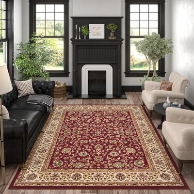 Alise Rugs Soho Traditional Floral Indoor Area Rug