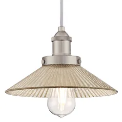 Westinghouse Pendelleuchte Bonnie Nickel / Spiegelglas mit 1 Lampe