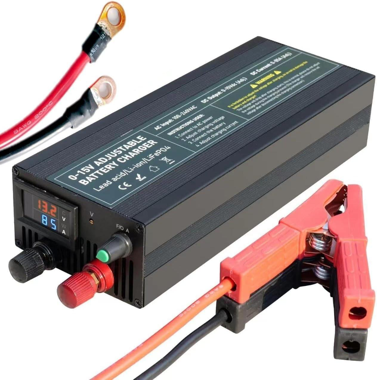 Selius LiFePO4 Oplader - Traploos Instelbare 12V Lithium Acculader