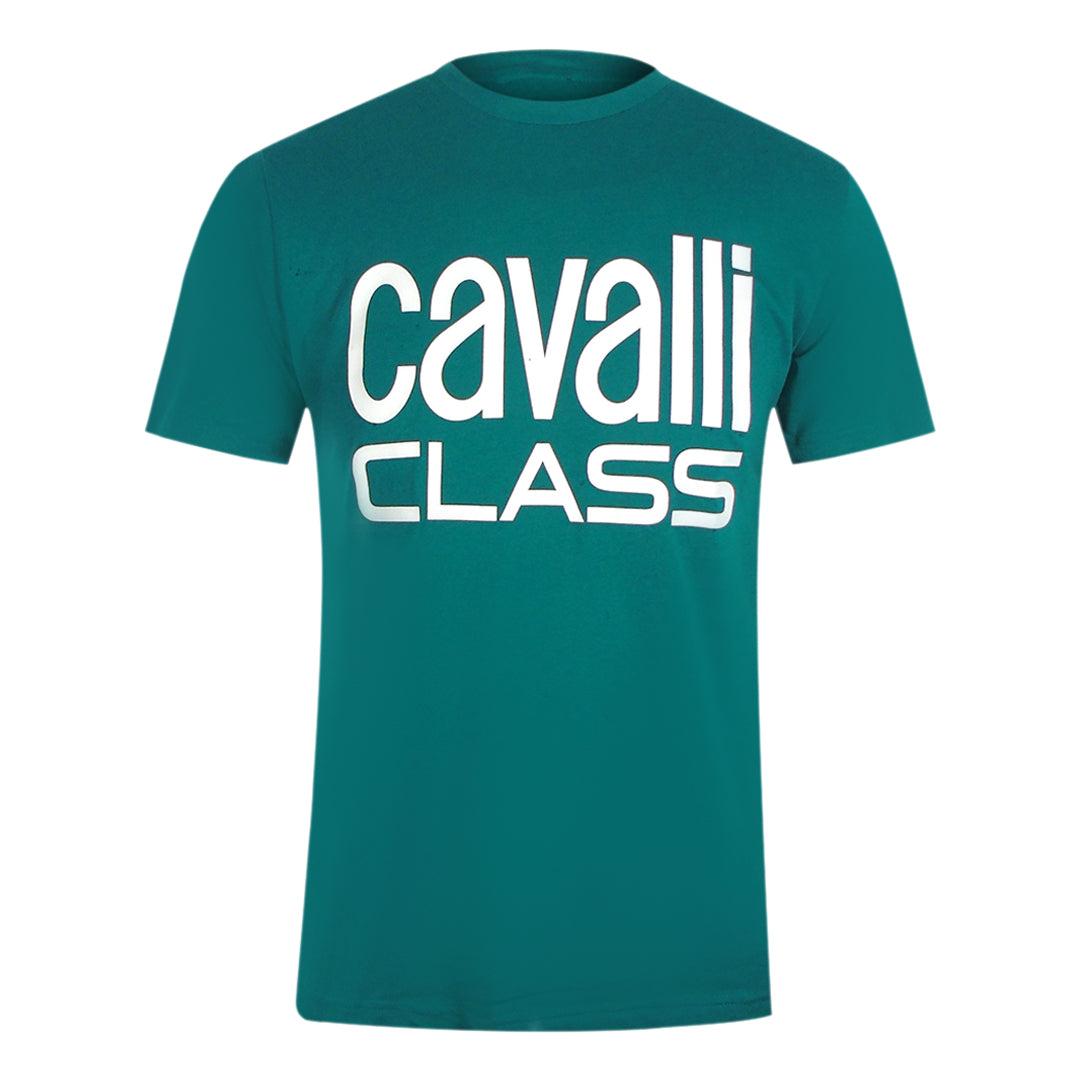 Cavalli Class Bold Brand Groen T-shirt