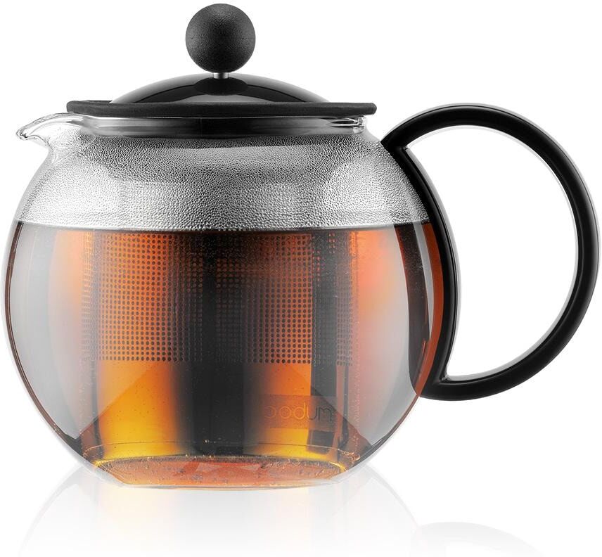 Teebereiter BODUM "Assam Schwarz, 0,5 l", schwarz, H:12,4cm, Teeautomaten, Teebereiter schwarz Einheitsgröße