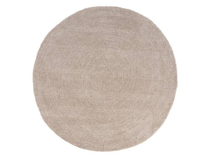 Webteppich beige Blanca rund Ø 150 cm