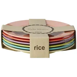 RICE Melamin Kleiner Teller Glory Days 6er, Ø 20 cm, Höhe 2 cm