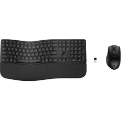 HP ACC: 685 Comfort Dual-Mode Keyboard and Mouse Combo (DE, Kabellos), Tastatur, Schwarz