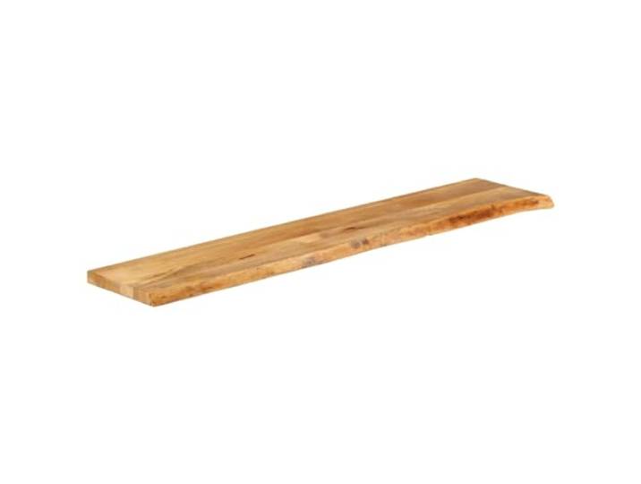KLGBNCVE Tischplatte Massivholz Mango 180x40x3,8 cm Baumkante Ersatztischplatte, Naturkante, Vielseitig Kombinierbar, Leicht Zu Reinigen, Einzigartige Maserung