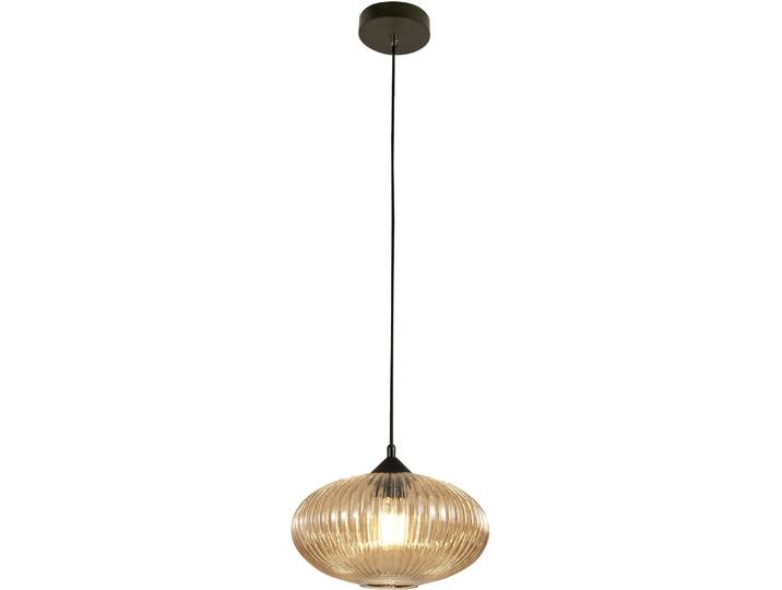 Pendellampe Mikati amber Metall/Glas B 30 cm - Pendellampe