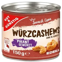 Gut & Günstig Würz-Cashews 150 g