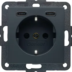 Berker Steckdose USB CC 20W PD B3 ant 48151606