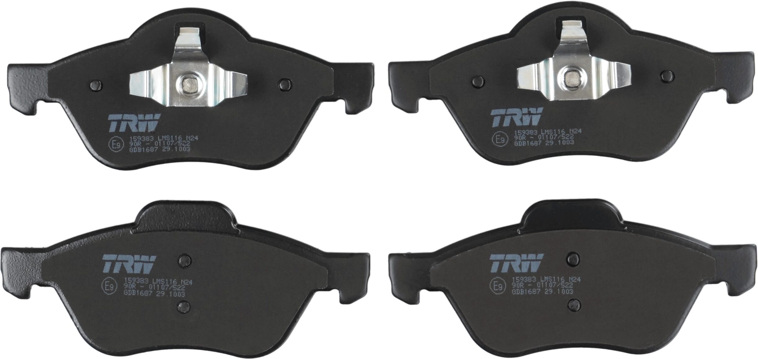 Trw Bremsbelagsatz, Scheibenbremse Cotec Gdb1687 Für Renault