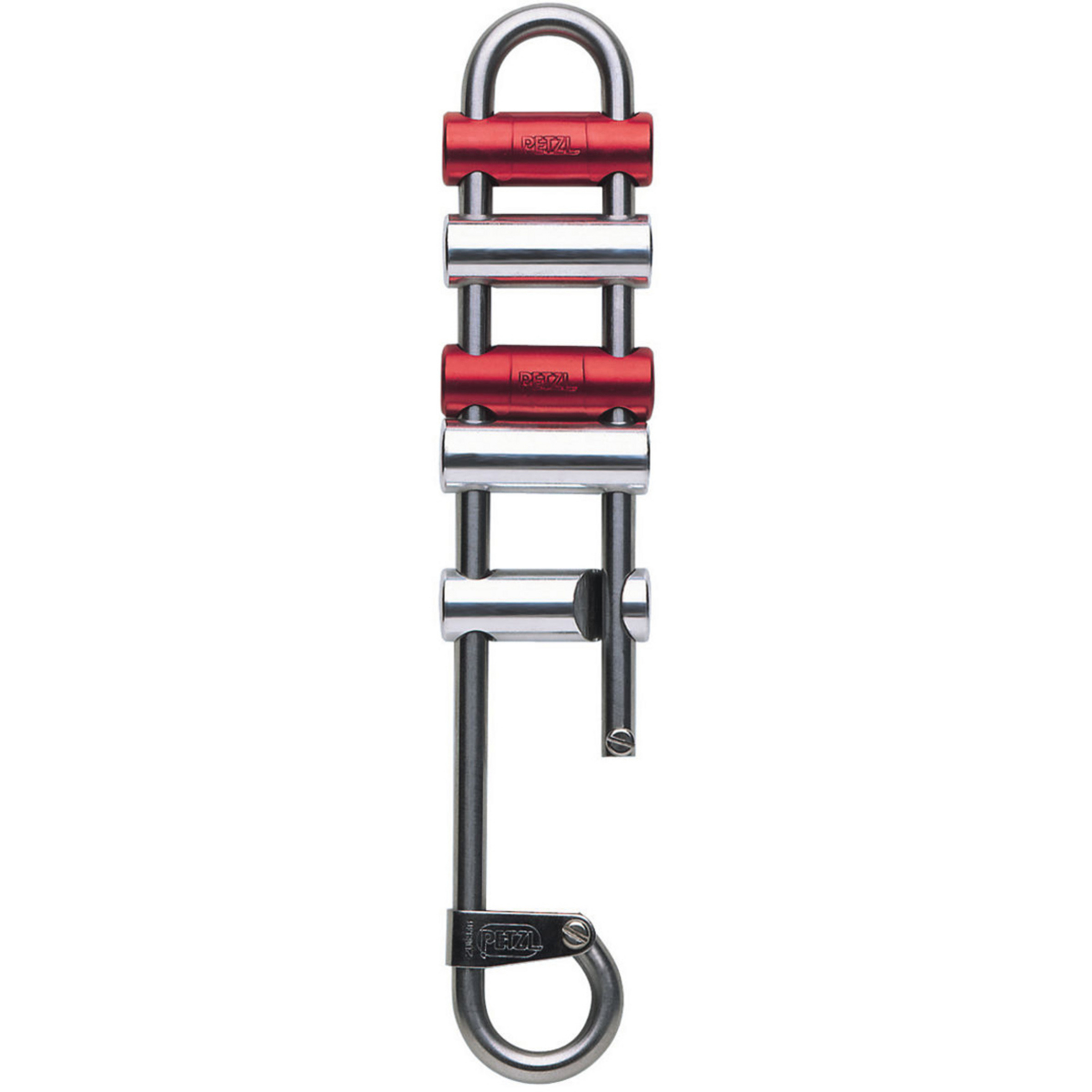 Petzl Rack Abseilgerät Sicherungsgeräte rot Alpinklettern