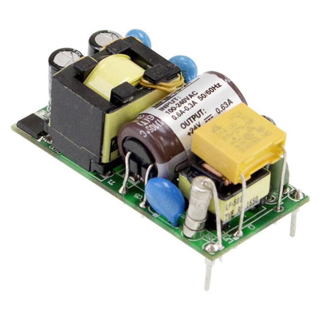 MeanWell MEAN WELL MFM-15-15, 90 - 264 V, 15 W, 15 V, 1 A, RoHS, 49 mm (MFM-15-15)