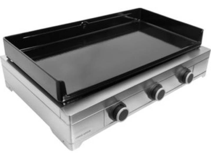 Forge Adour - Plancha Gaz Modern 75 Inox 3 Brûleurs À Poser, 74.4x40.2 Cm