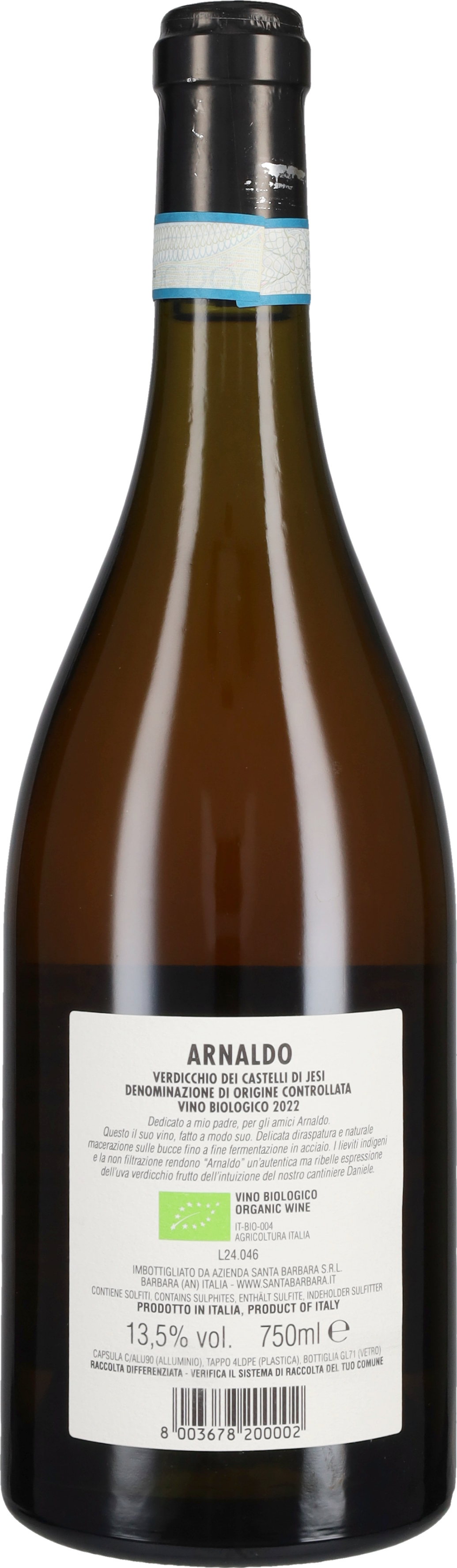 Verdicchio dei Castelli di Jesi 'Arnaldo' Santa Barbara 2022