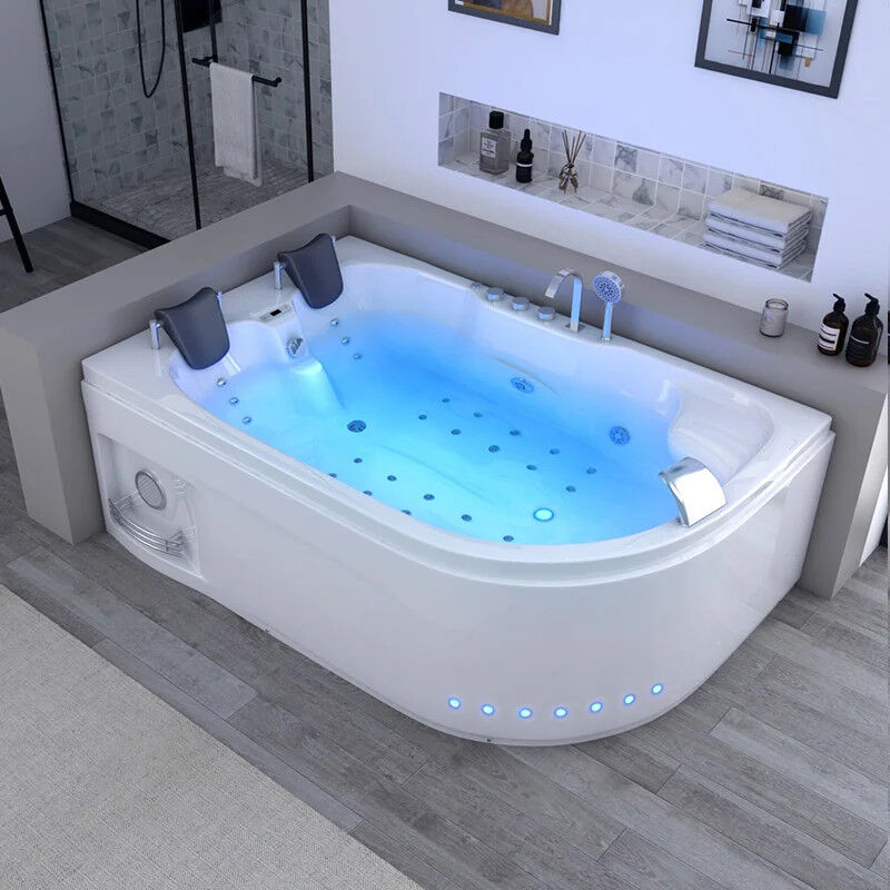 Distribain Baignoire balnéo asymétrique D-Mauna-Loa 30 jets Whirlpool