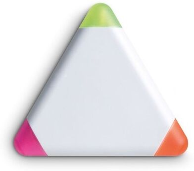 Surligneur triangulaire personnalisé TRIANGULO ABS blanc