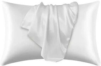 Uplift Essentials Natural Mulberry Silk Pillowcase white 20.07 In 29.52 In