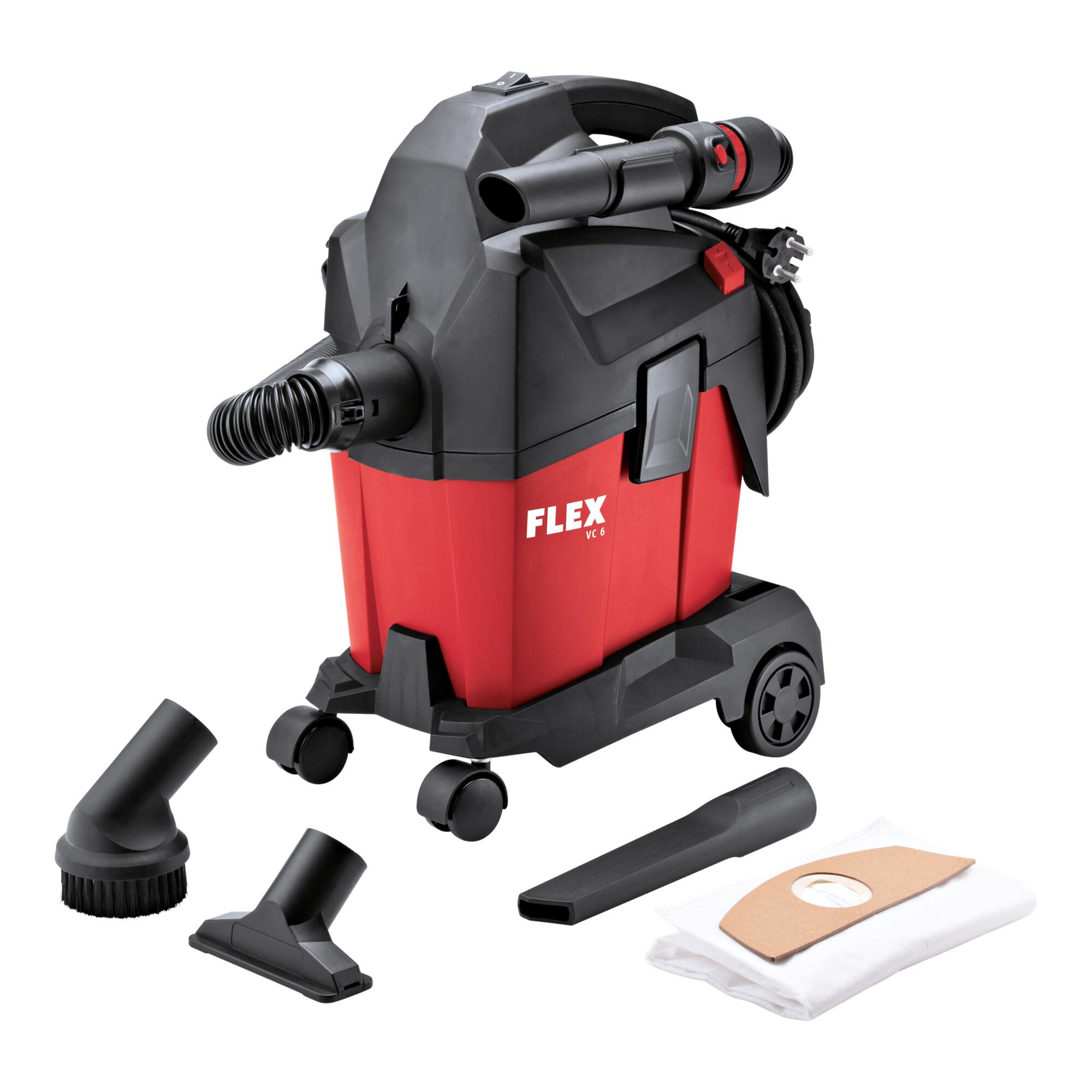 Flex Sauger VC 6 L MC + Vliesfiltersäcke, mit manueller Filterabreinigung, 6 l, Klasse L (532024)