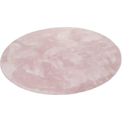 Hochflor-Teppich ESPRIT "Relaxx ESP-4150", rosa, H:25mm Ø:200cm, Kunstfaser, Teppiche, Wohnzimmer, sehr große Farbauswahl, weicher dichter Hochflor