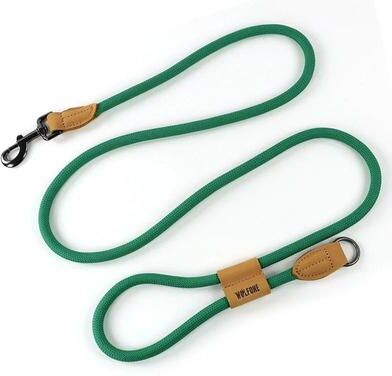 Uplift Essentials Hands Free Waist Dog Leash Adjustable Performance Lead For Running & Walking green