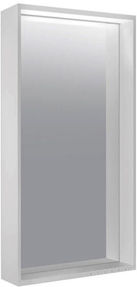 Keuco miroir Plan 07898171003 460x850x105mm, 26 + 25 watts, anodisé teinté d'argent, miroir chauffant
