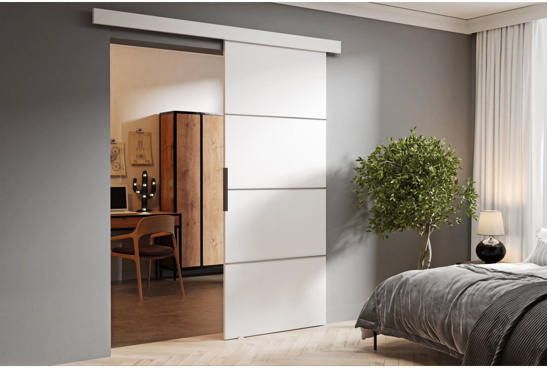 Brayden Studio DOOR MALIBU 1 White 66cm x 205cm