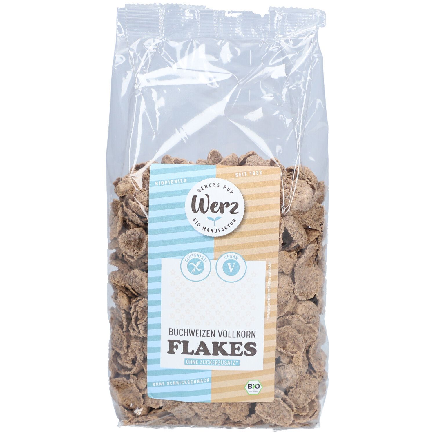 Werz Buchweizen Vollkorn Flakes glutenfrei 250 g Futter