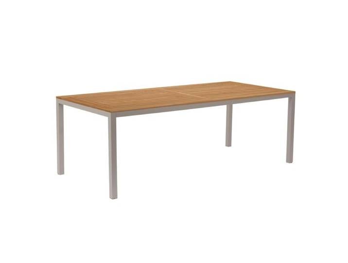 OUTLIV. Gartentisch 220x100cm Aluminium/Teak Sand