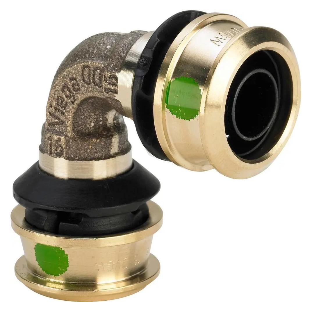 Viega Raxofix-Bogen 90° 40 Rotguss / glänzend (647049)