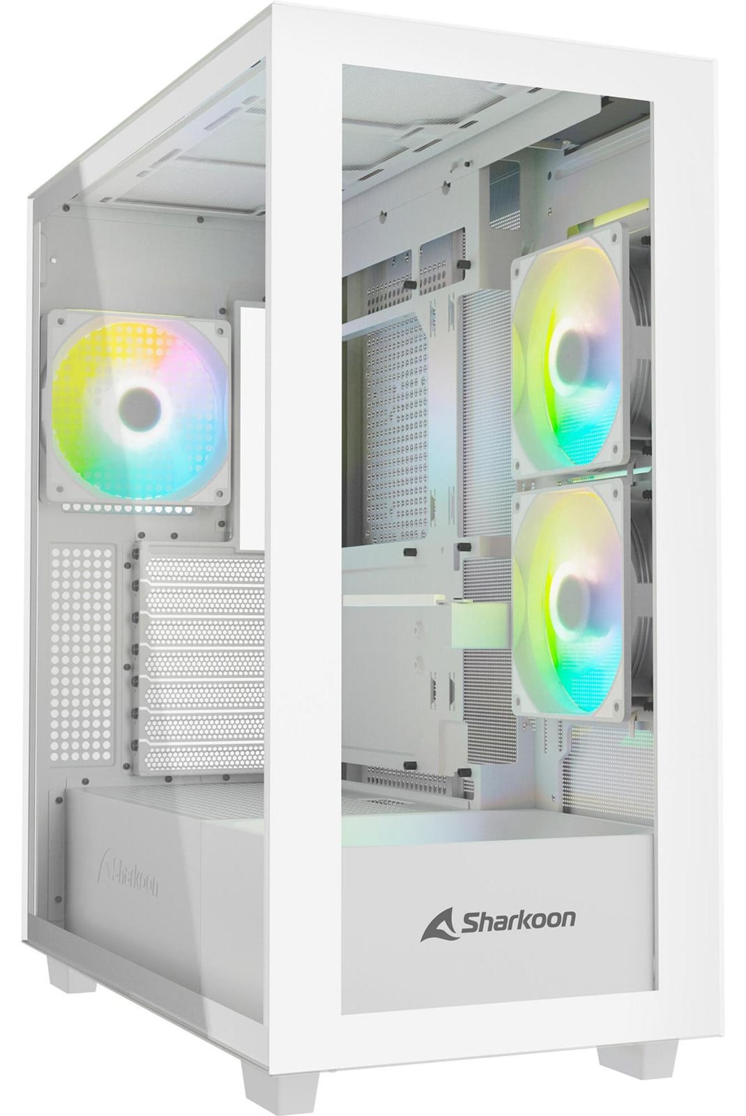 Sharkoon Rebel C60 RGB ATX Computerbehuizing met Glas, Wit