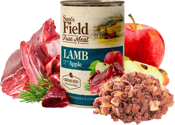 Sams Field True Meat Lamb & Apple 6 uds x 400g