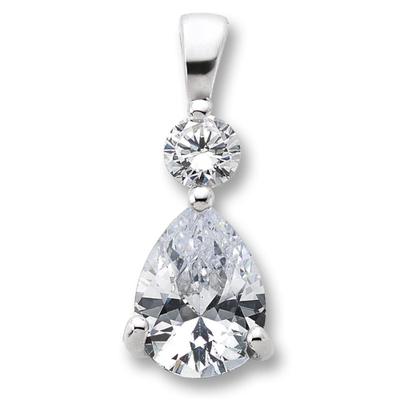 Kettenanhänger ONE ELEMENT "Zirkonia Anhänger aus 925 Silber", transparent (silber), Schmuckanhänger, Damen, mit Zirkonia, Silber 925 (Sterlingsilber), Kettenanhänger, Bedeutungsvoll & zeitlos – ein Begleiter mit Persönlichkeit