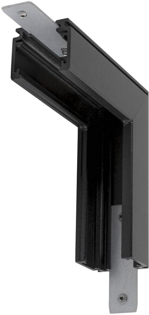 Slv L-Verbinder Mechanisch, 48v Track, Für Aufbauschiene Standard, Stereo, Schwarz - 3 Phasen Stromschienen 48v