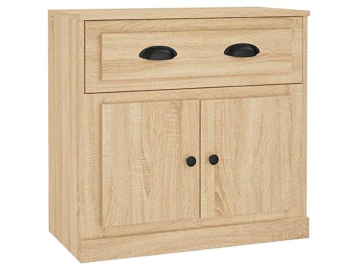 HGFDVCMR Sideboard Sonoma-Eiche 70x35,5x67,5 cm Holzwerkstoff Schrank Vielseitige Flurschrank-Kommode mit Türen für Wohnzimmer, bietet Fachraum für Alltagsgegenstände und Deko-Stellfläche.
