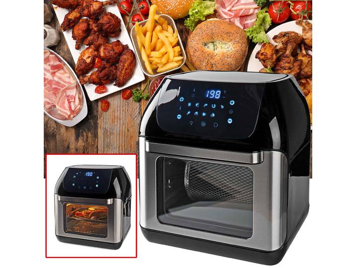 9-in-1 Air Fryer, digitale Heissluftfritteuse, 9 Programme, Timer, 12 l, 1500 W