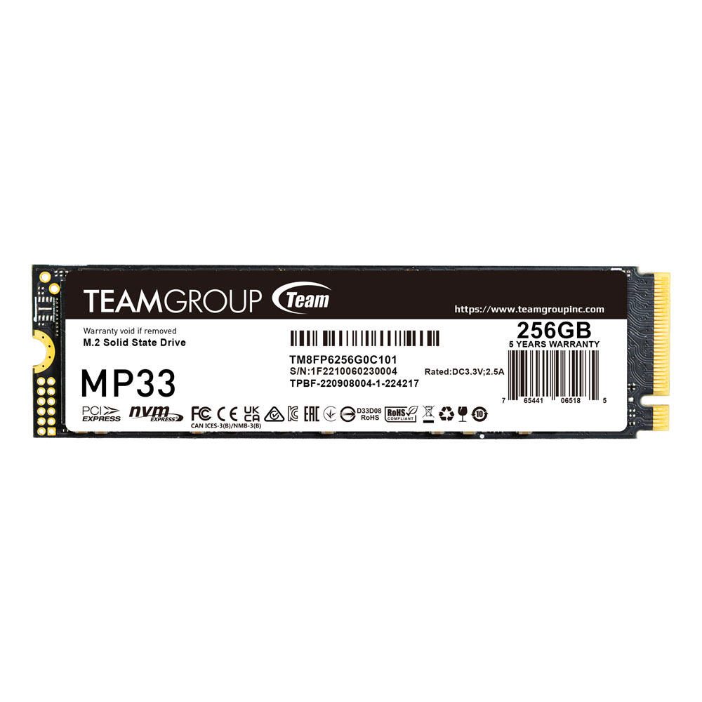 Team Group MP33 M.2 PCIe SSD - 256 GB TM8FP6256G0C101