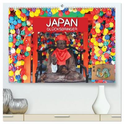Japan Glücksbringer (hochwertiger Premium Wandkalender 2027 DIN A2 quer), Kunstdruck in Hochglanz