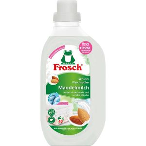 Frosch Weichspüler Mandelmilch Bio-Qualität, vegan, pflanzliche Inhaltsstoffe, hypoallergen, Flasche, 880 ml, 40WL