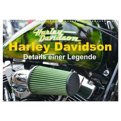 Harley Davidson - Details einer Legende (Wandkalender 2026 DIN A3 quer), CALVENDO Monatskalender