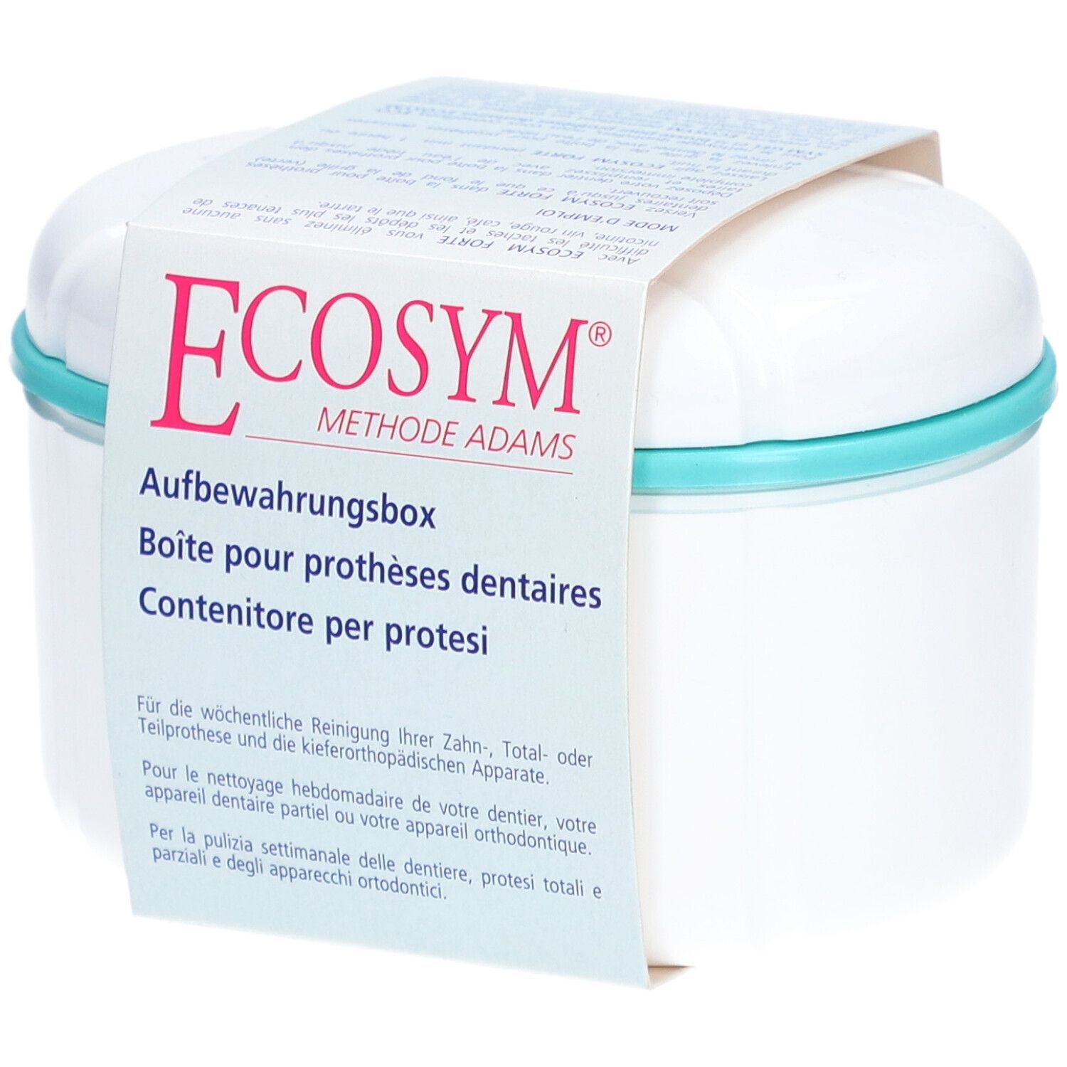 Ecosym Aufbewahrungsbox für die Zahnprothese 1 St Box