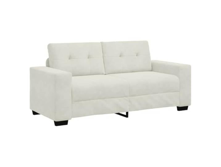 vidaXL Zweisitzer-Sofa Creme 180x77x82 cm Samt