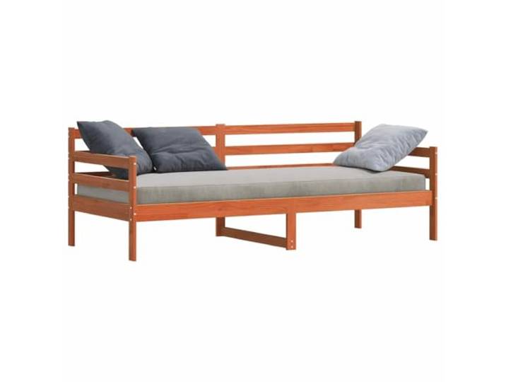KTHLBRH Tagesbett Kiefer massiv braun gewachst 205 cm Multifunktionales Schlafsofa, modernes Design, quadratische Beine, einfache Montage