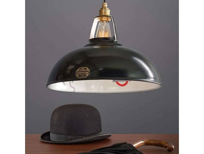 Large 1933 Design Pendelleuchte, Ø 40 cm, schwarz - Coolicon - Wohnzimmer - Metall