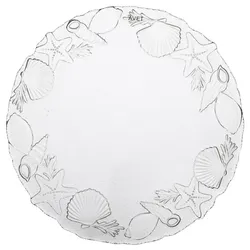 Avet Set mit 6 runden Glasschalen, Durchmesser 33 cm, Kollektion Marina dk340633-p